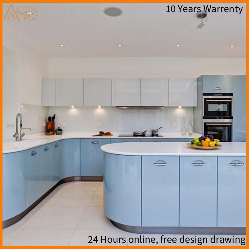 Customized Size Australia Style Furniture Shaker Door Style Solid Wood Kitchen Storage Cabinet