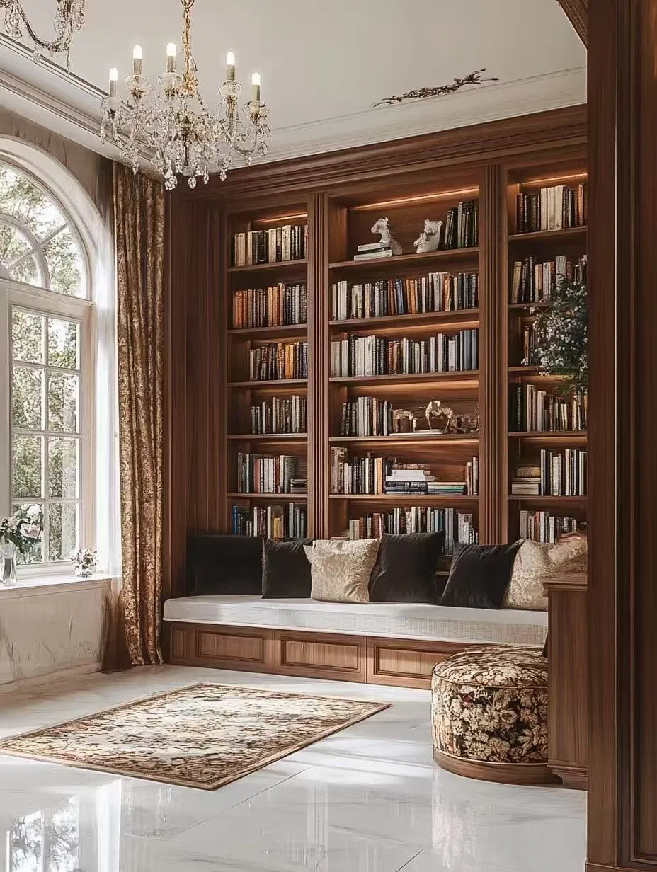 Freestanding Shelves School Living Room Wall MDF Solid Oak Wood Furniture Bookshelf