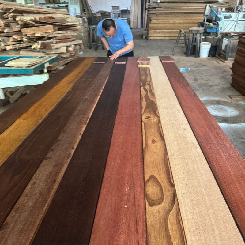 Factory Direct Wholesale Custom-Made Hardwood Wall Paneling &Decking Soild Wood Lumber Formaldehyde Free