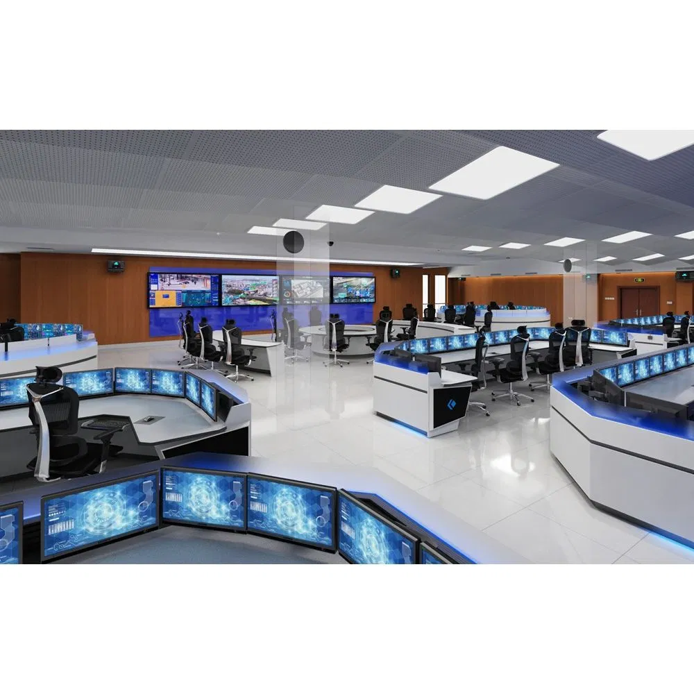 Multi-Position Air Traffic Control (ATC) Room Console Table Industrial Control Room Console Table