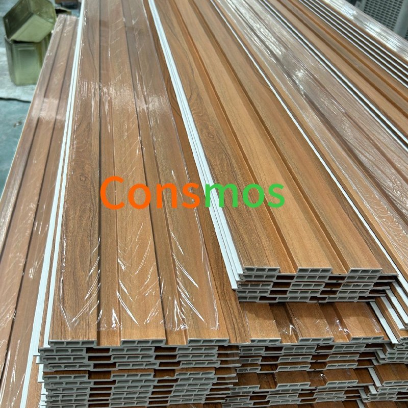 Cheap Interior Acoustic Wood WPC Fluted Wall Panels PVC Wall Paneling