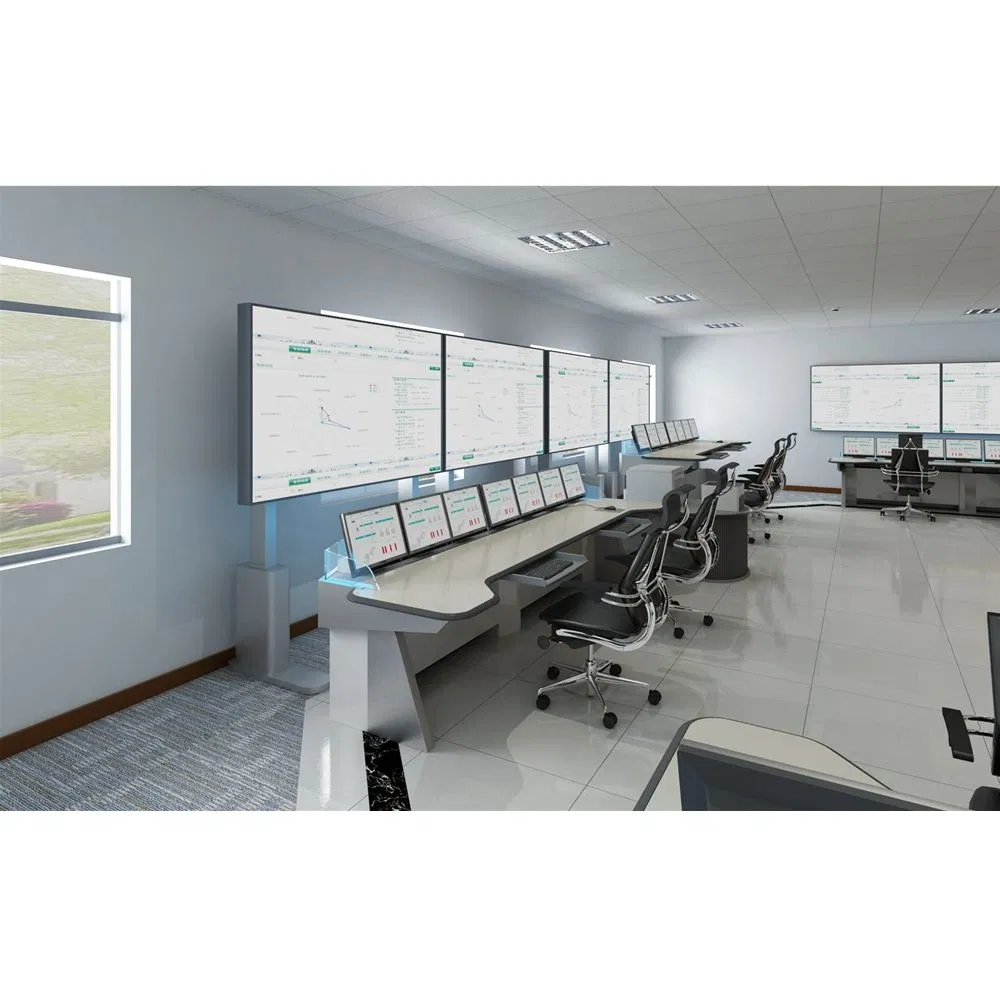 High Quality Ergonomic Modern Office Computer Desk Control Room Adjustable Lift Desk Compact Command Console Furniture