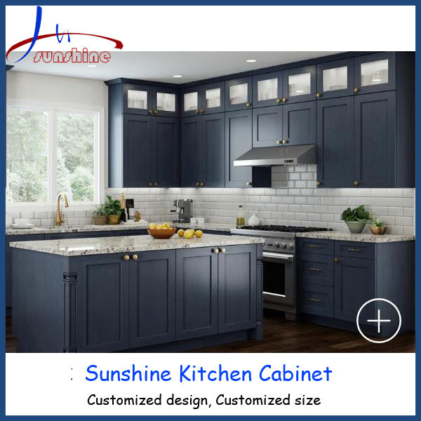 American Standard Shaker Style Kitchen Cabinets Solid Wood Factory