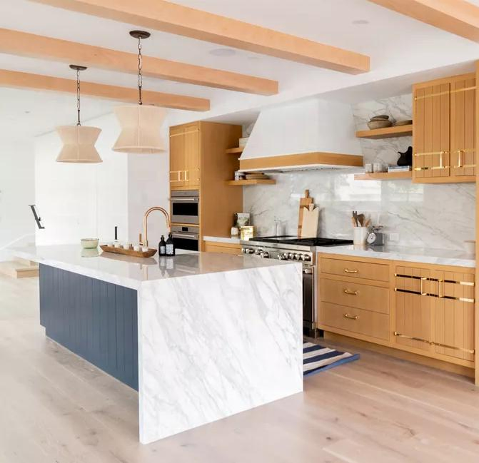 Modern Custom Kitchen Stone Table Island