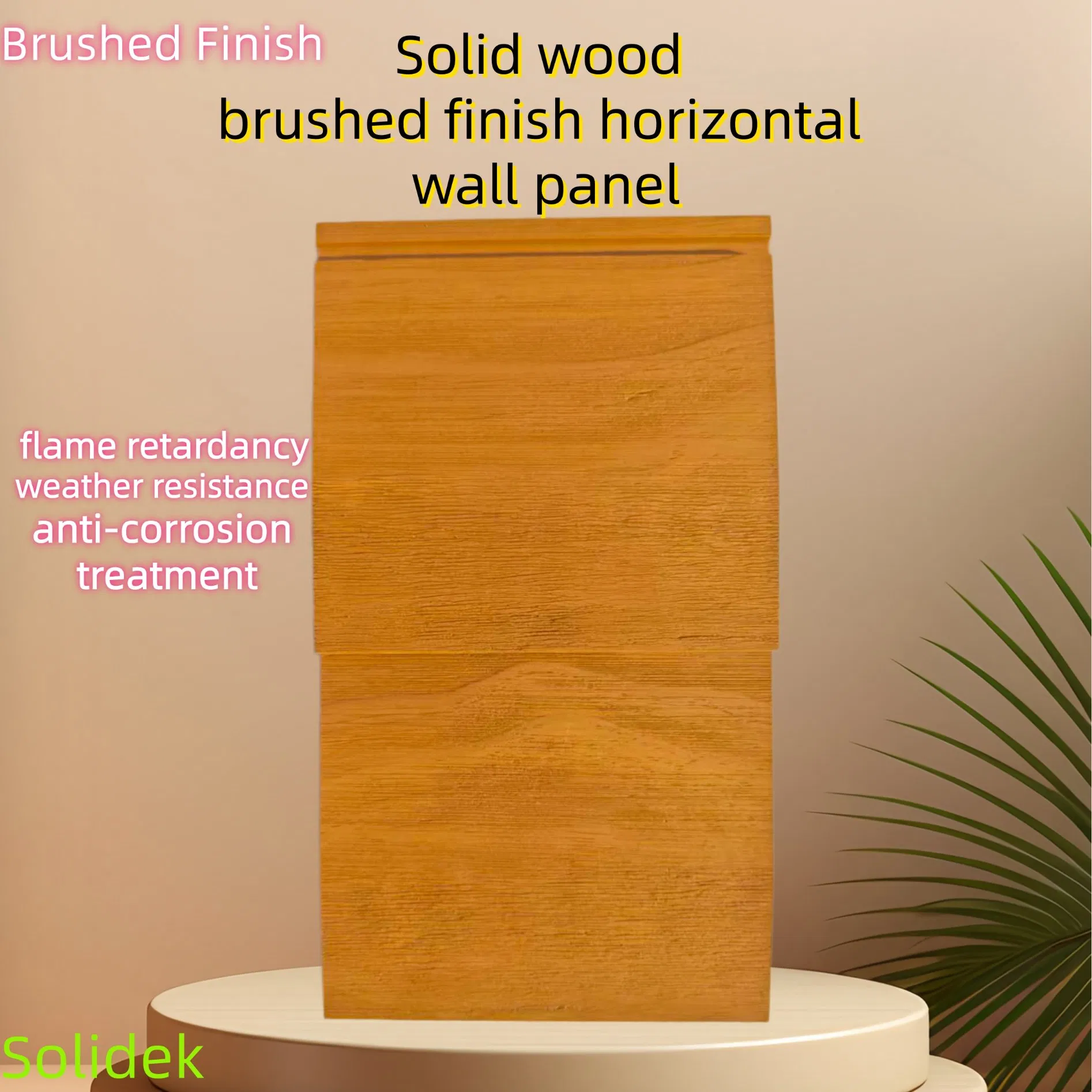 Brushed Solid Wood Horizontal Wall Paneling System Solid Wood Wall Paneling Brushed Wood Cladding Easy Install