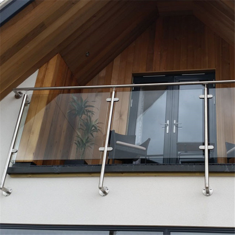 Modern Metal Wood Stainless Steel Glass Balustrade Baluster Handrail Staircase Railing