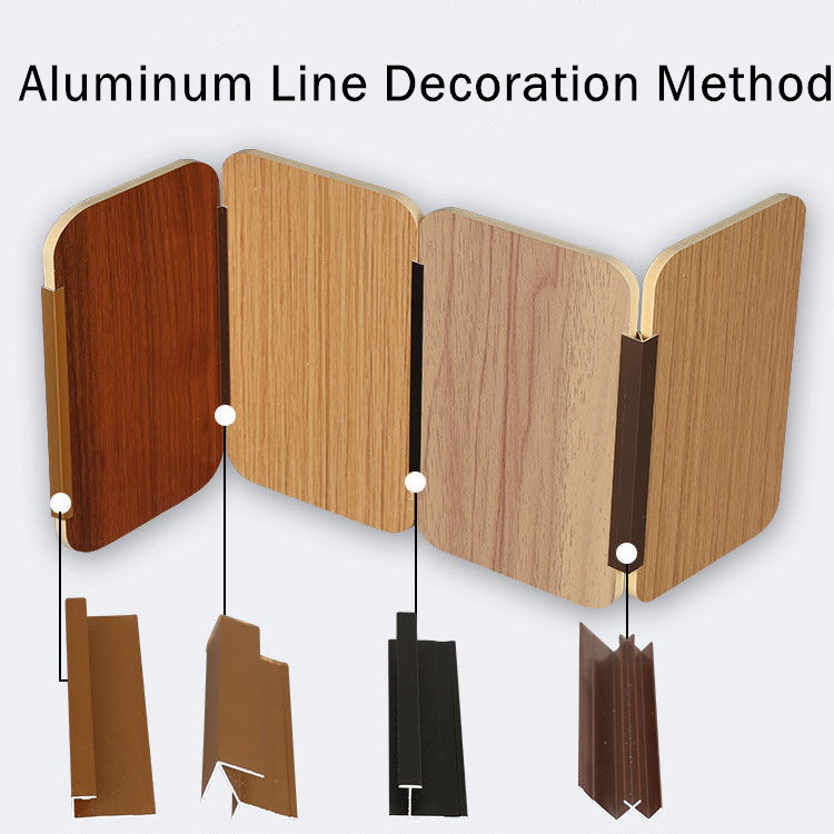 600mm 1220mm Modern Style Wood Surface WPC Home Hotel Bedroom Background Wallboard Interior Wall Paneling