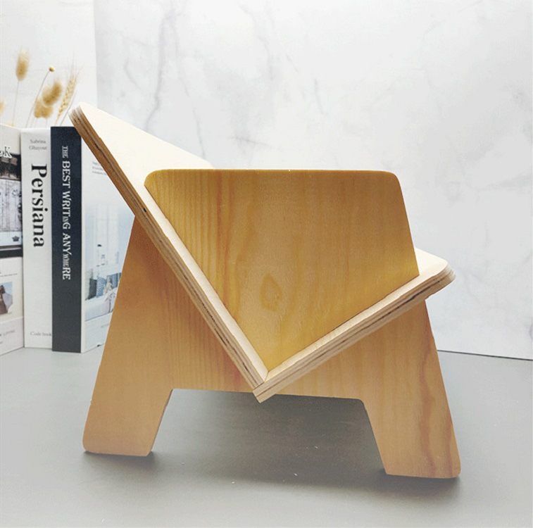 V-Shaped Desktop Bookshelf for Students