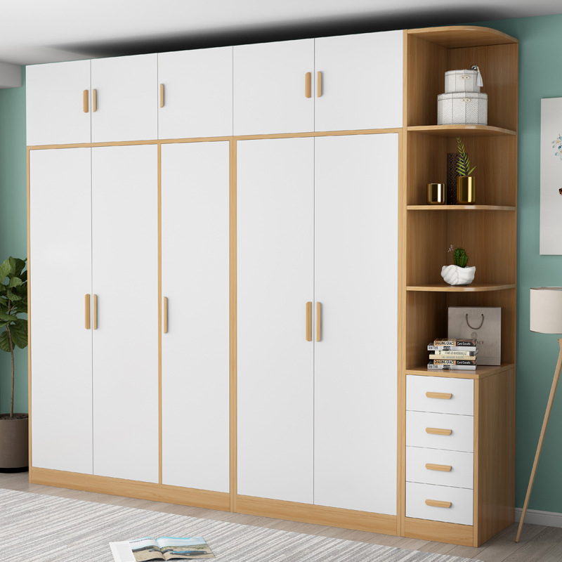 Customizable Modular Storage System for Bedroom with Adjustable Shelves Wardrobe