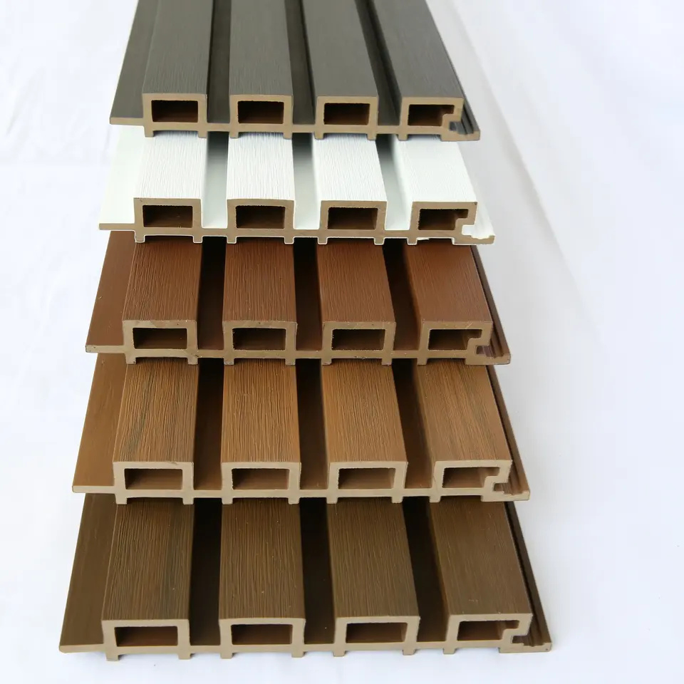 2024 Factory Water Proof Wood Plastic Fluted WPC Wall Paneling for Interior Decoration
