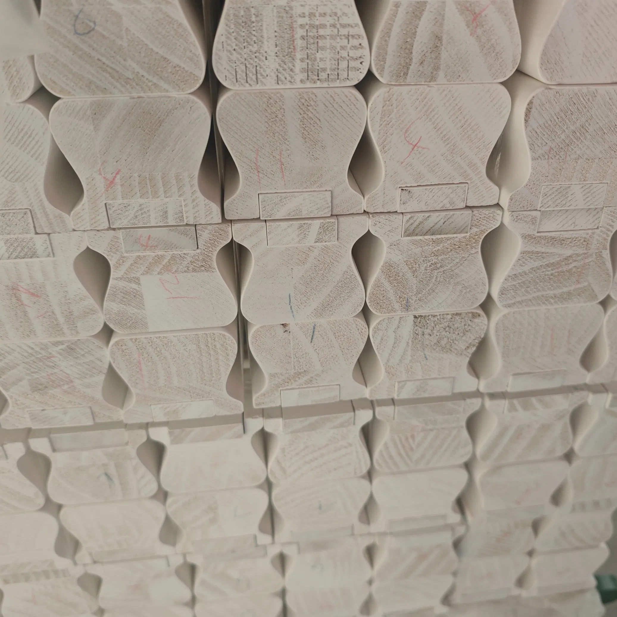 Customizable Wood Straight Staircase Handcrafted Railings and Newel Posts for Elegant Interior