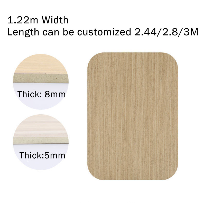 600mm 1220mm Modern Style Wood Surface WPC Home Hotel Bedroom Background Wallboard Interior Wall Paneling