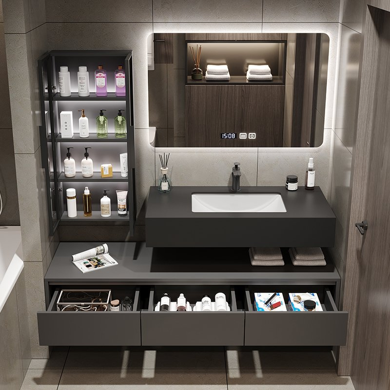 Elegant Antique Wall Hung Vanity Units with Sintered Stone Tops