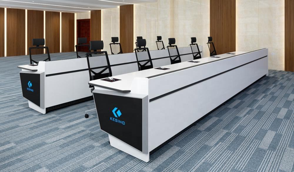 Command Center Monitoring Console Desk Customized LED Safety Operation Console