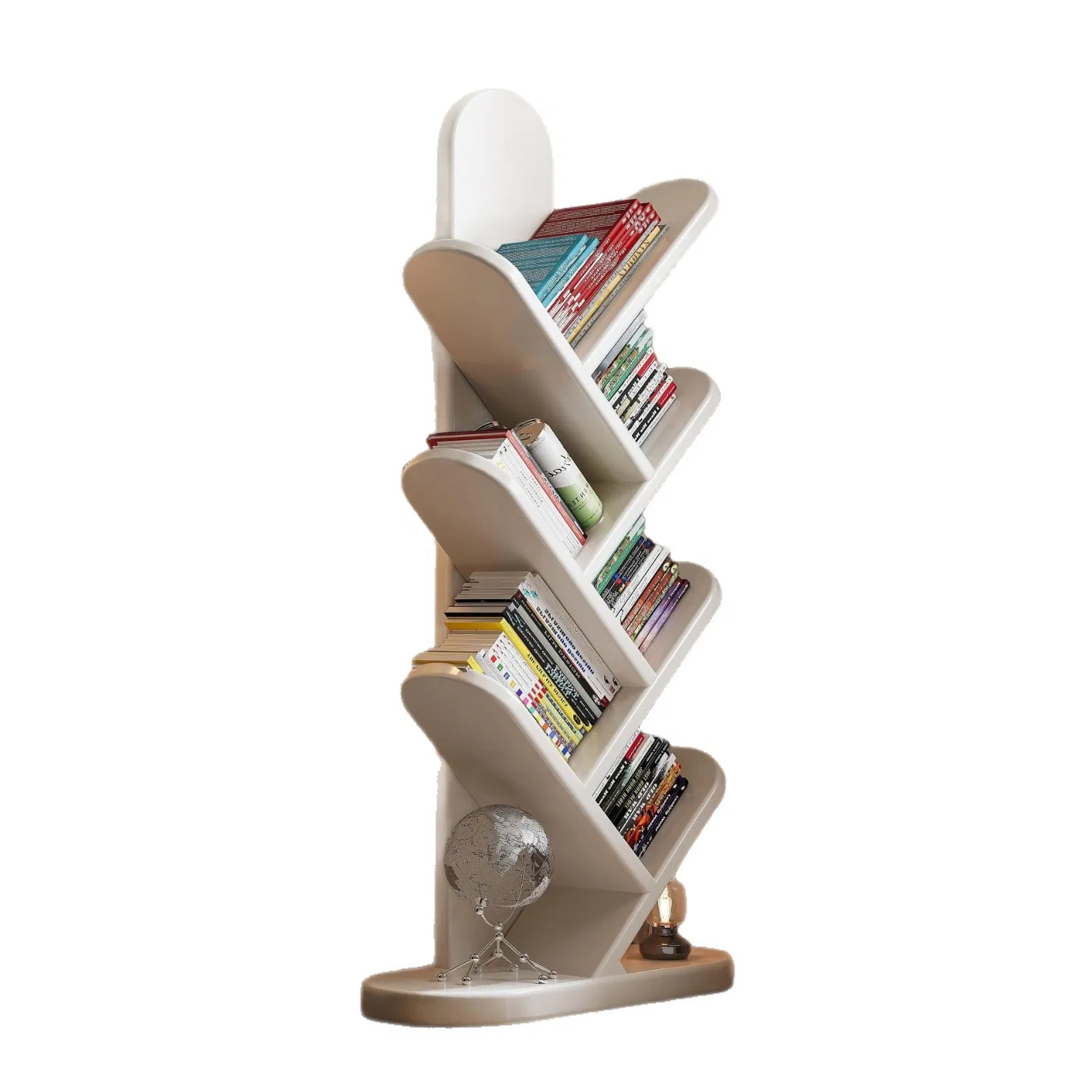Tree-Shaped Corner Bookshelf / Floor Standing Tree Bookcase