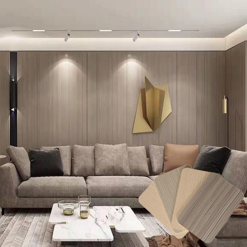 600mm 1220mm Modern Style Wood Surface WPC Home Hotel Bedroom Background Wallboard Interior Wall Paneling