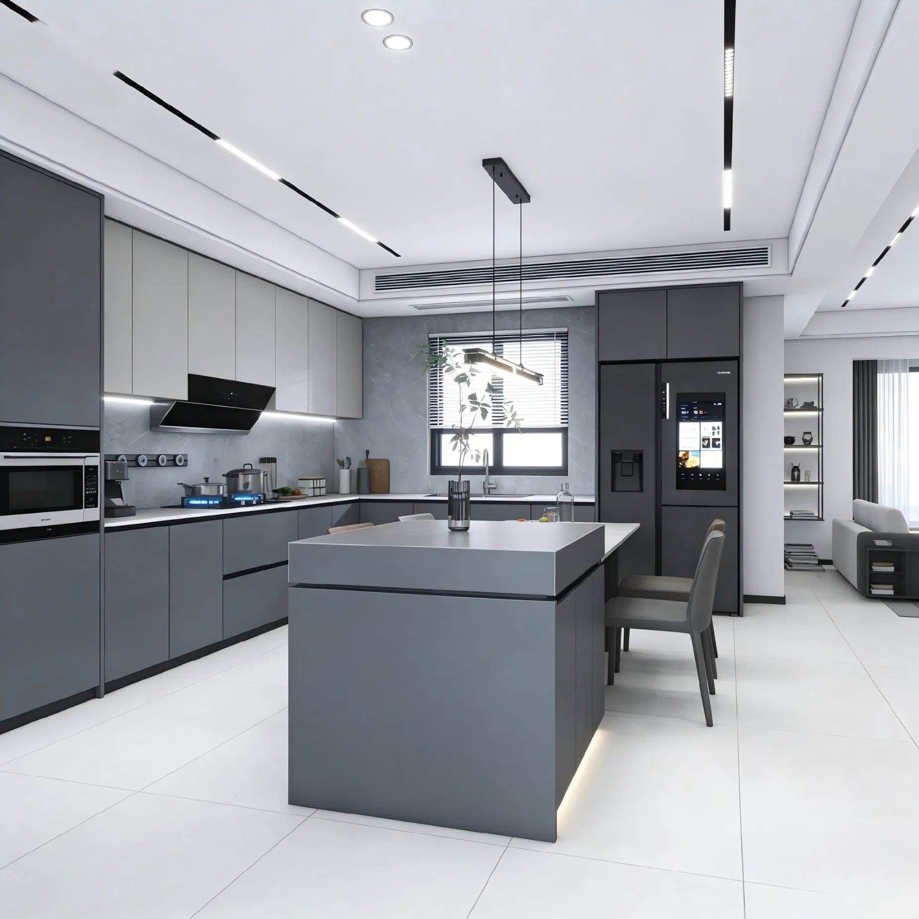 Luxury Modern Kitchen Cabinet System for Custom Homes