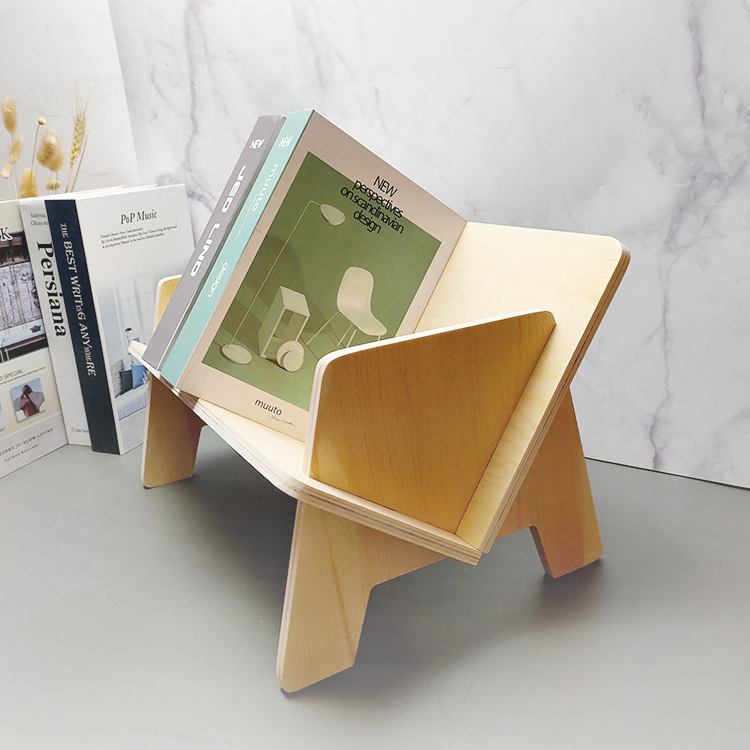 V-Shaped Desktop Bookshelf for Students