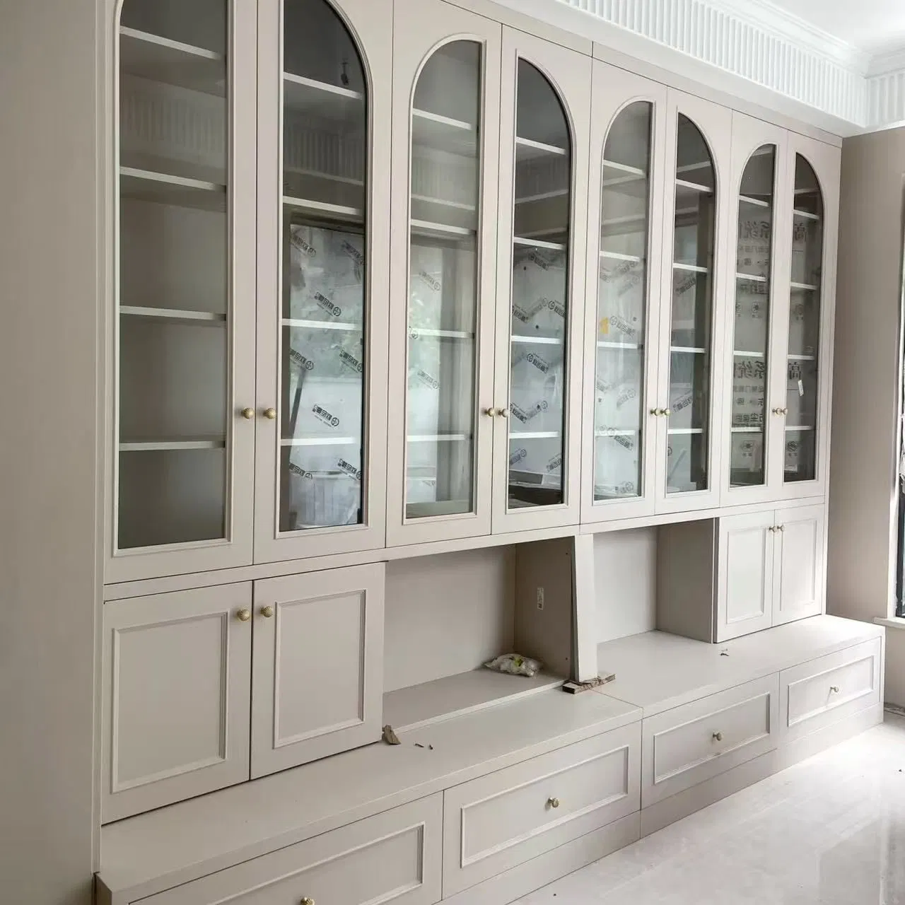 Modern Home Library Wood Bookshelf Living Room Study Floor-Standing Storage Bookcase