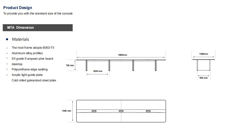 Kesino Console Control Room Console Supplier Technology Integrated Eoc Conference Table