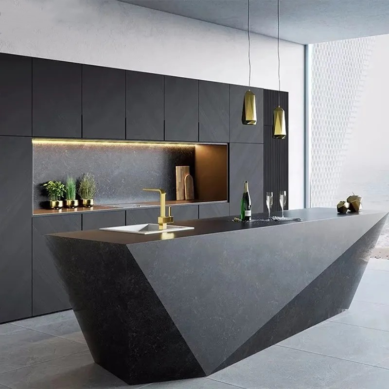 Cbmmart Modern Design American Shaker Solid Wood Style Kitchen Cabinet Foshan