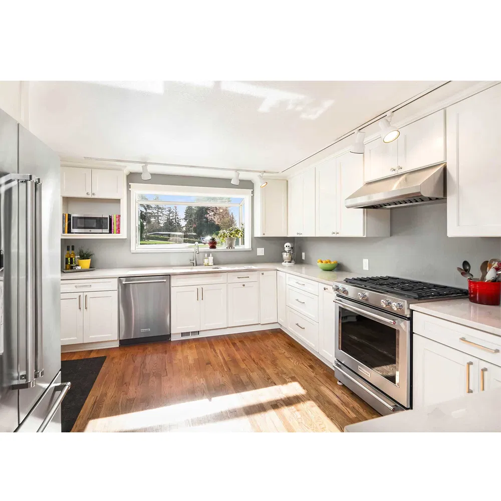 Standard Modular Style Full Home Furniture Solid Wood Modern Shaker Kitchen Cabinet