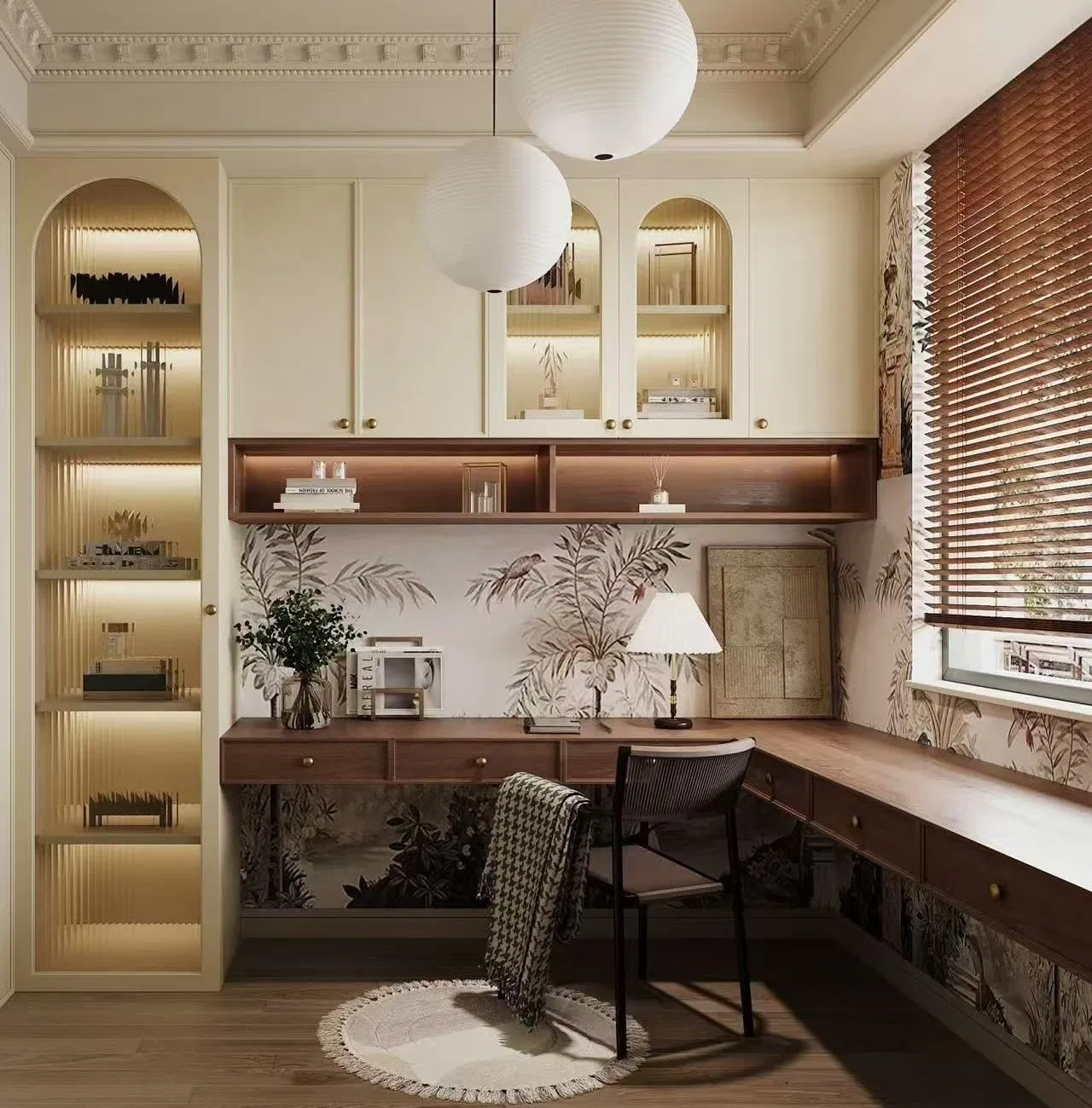 Modern Home Library Wood Bookshelf Living Room Study Floor-Standing Storage Bookcase