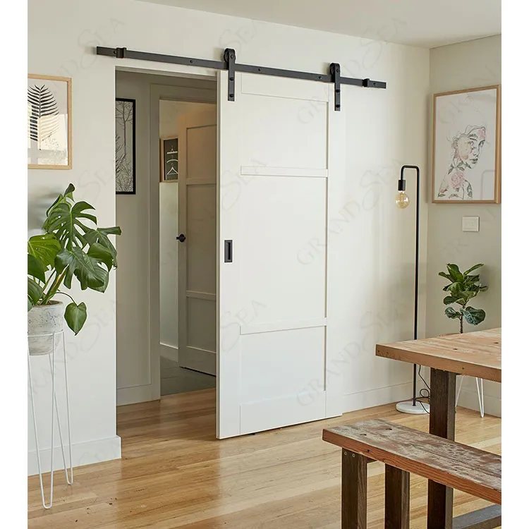 Room Saving Door with Metal Track for House Sliding Door Sliding Door Wardrobe, Wooden Doors Design Sliding Door System Bathroom
