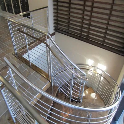 Modern Metal Wood Stainless Steel Glass Balustrade Baluster Handrail Staircase Railing