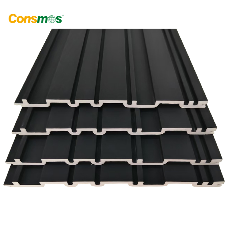 WPC Wall Moldings Wainscoting Wall Decorations Living Room Wood-Plastic Decorative Wood Wall Paneling