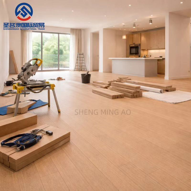 Engineered Oak Hardwood Flooring Tongue and Groove Traditional Installation