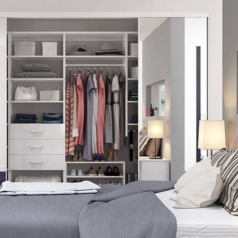 Contemporary Australian Style Sliding Wardrobe in Durable Melamine