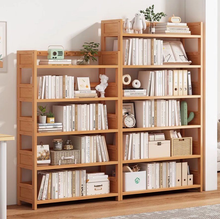 Heavy-Duty Storage Bookshelf with Built-in Bookrack for Commercial Warehouse Use Bookcase