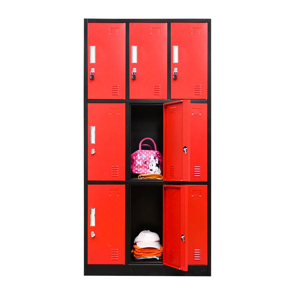 9 Doors Ultimate Organizer Closet Storage System Modern Wardrobe with Lock