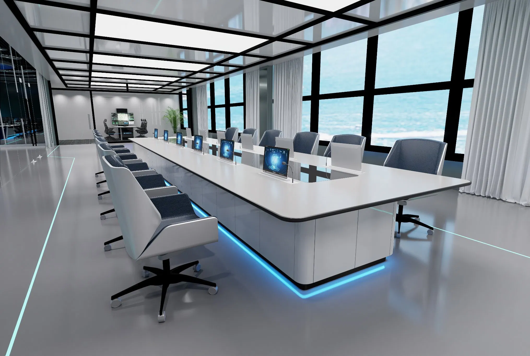 Adjustable Console Network Operation Center Monitoring Room Operator Console