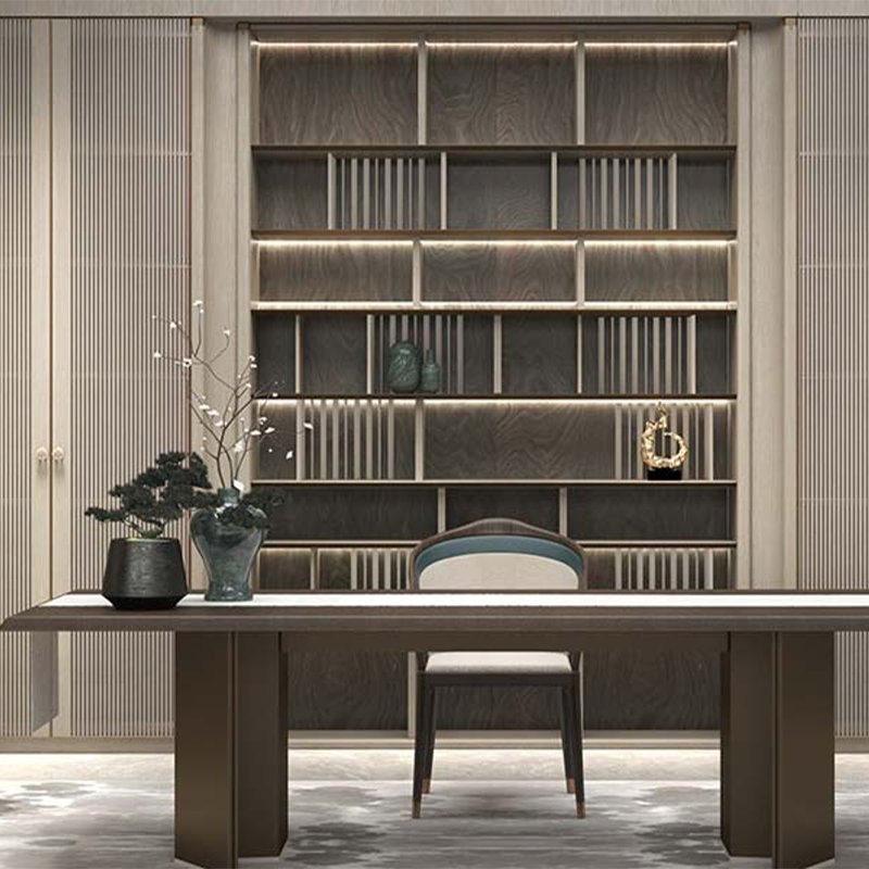 Contemporary Chinese Wooden Walk-in Wardrobe for Efficient Storage