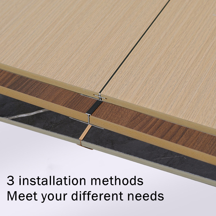 600mm 1220mm Modern Style Wood Surface WPC Home Hotel Bedroom Background Wallboard Interior Wall Paneling