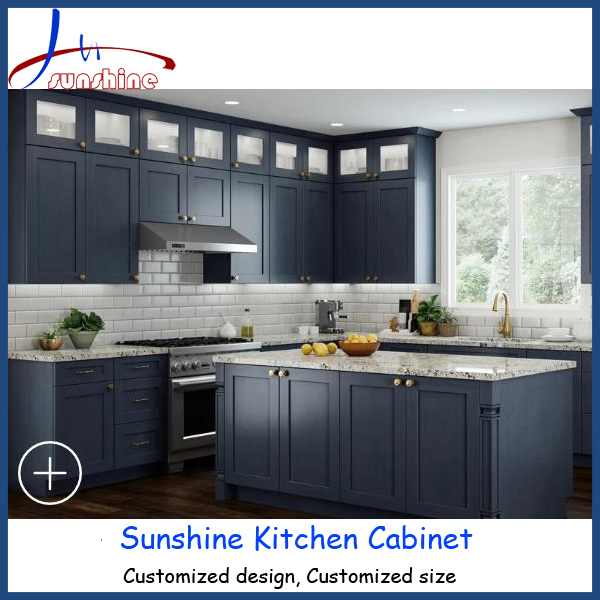 American Standard Shaker Style Kitchen Cabinets Solid Wood Factory