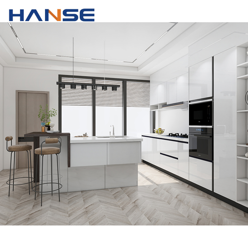 High Gloss Kitchen Cabinets Other Kitchen Furniture Wooden Modern PVC Kitchen Cabinet Islands