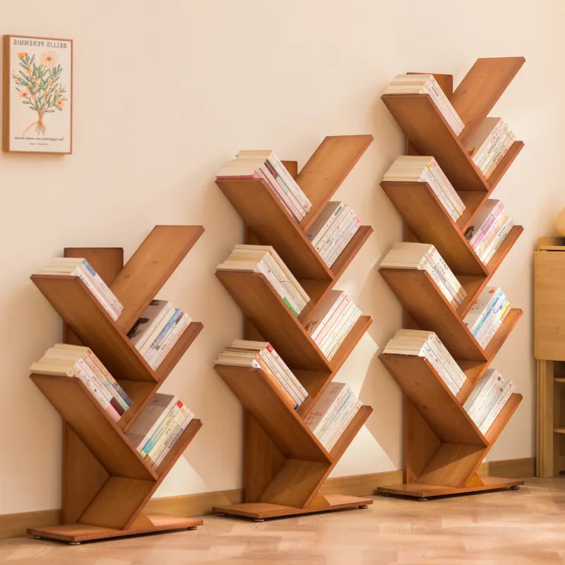 Tree-Shaped Corner Bookshelf