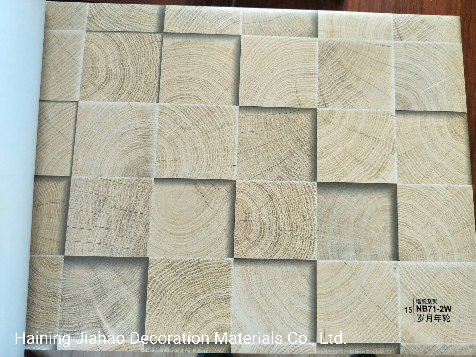 PVC 3D Wood Wall Paneling Wall Coveing Wall Claddding Sheet for Home Decoration