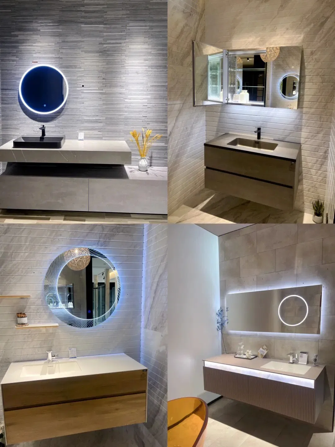 Wall Hung All Stainless Steel Bathroom Vanity Unit Sc6086