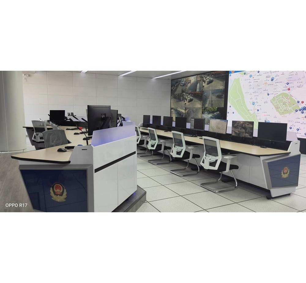 High-End LED Financial Command Center Monitoring Console