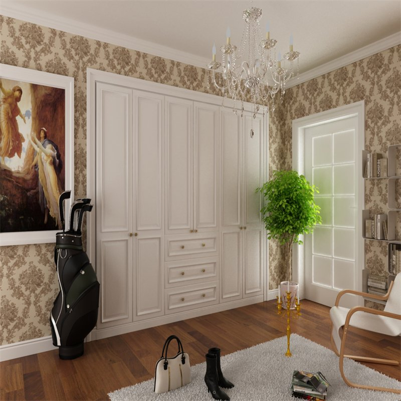 Customizable Modular Storage System for Bedroom with Adjustable Shelves Wardrobe