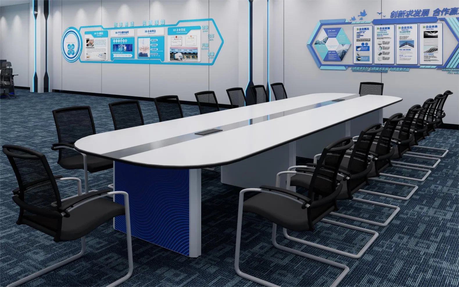 Kesino Manufacturer Command Center Control Room Height Adjustable Table Television Studio Table Broadcast News Console