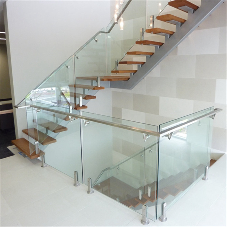 Modern Metal Wood Stainless Steel Glass Balustrade Baluster Handrail Staircase Railing