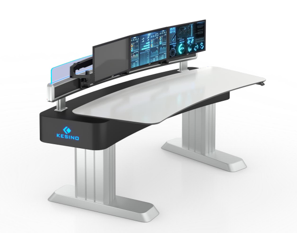 Custom High-End Personalized Lifting Computer Desk Multimedia Furniture Data Center Resources Central Control Room Console