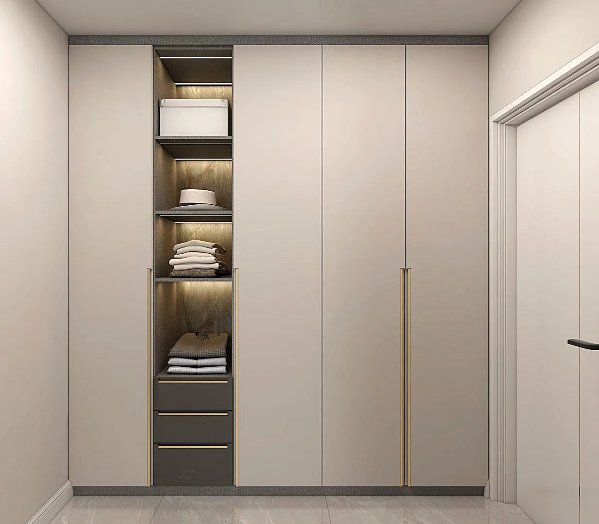Walk in Closet Latest Modern Glass Cabinet Wardrobe System Portable Closet Bedroom Furniture Wardrobe Custom Wardrobe Modern Bedroom Wardrobe
