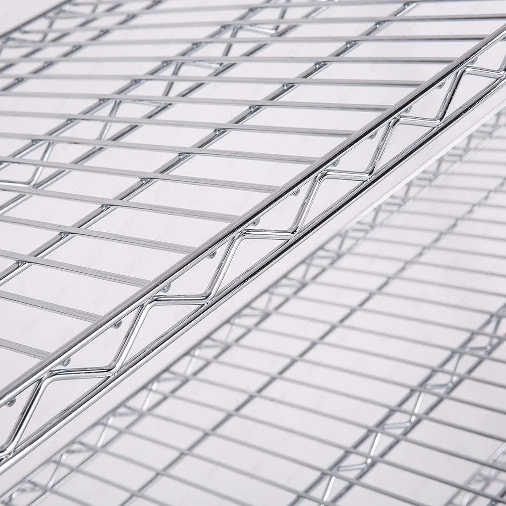 Flexibly Adjustable and Split-Table Shelving Heavy Duty Steel Wire Rack Systems for Laboratory Storage