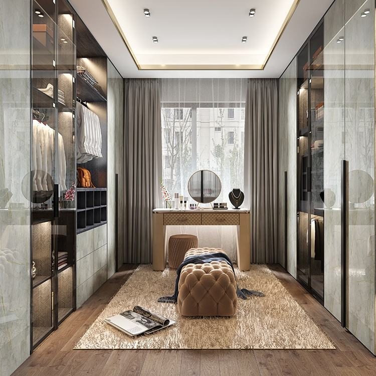 Bedroom Wardrobes Metal Bedroom Furniture Clothes Storage System Sliding Door Wardrobe Closet